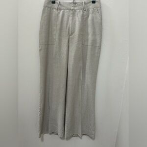 ANTONIO MELANI Light Beige Wide-Leg Trousers